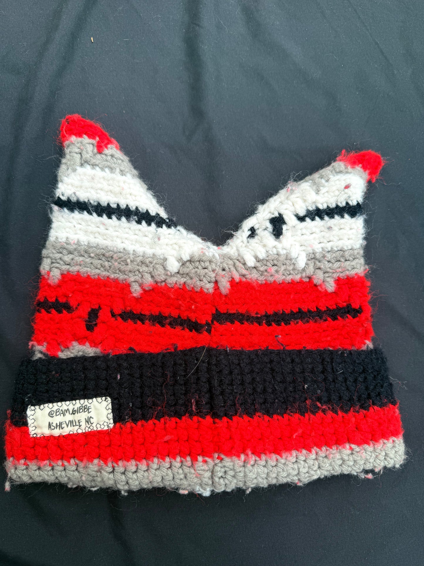 Crochet shape patch hat