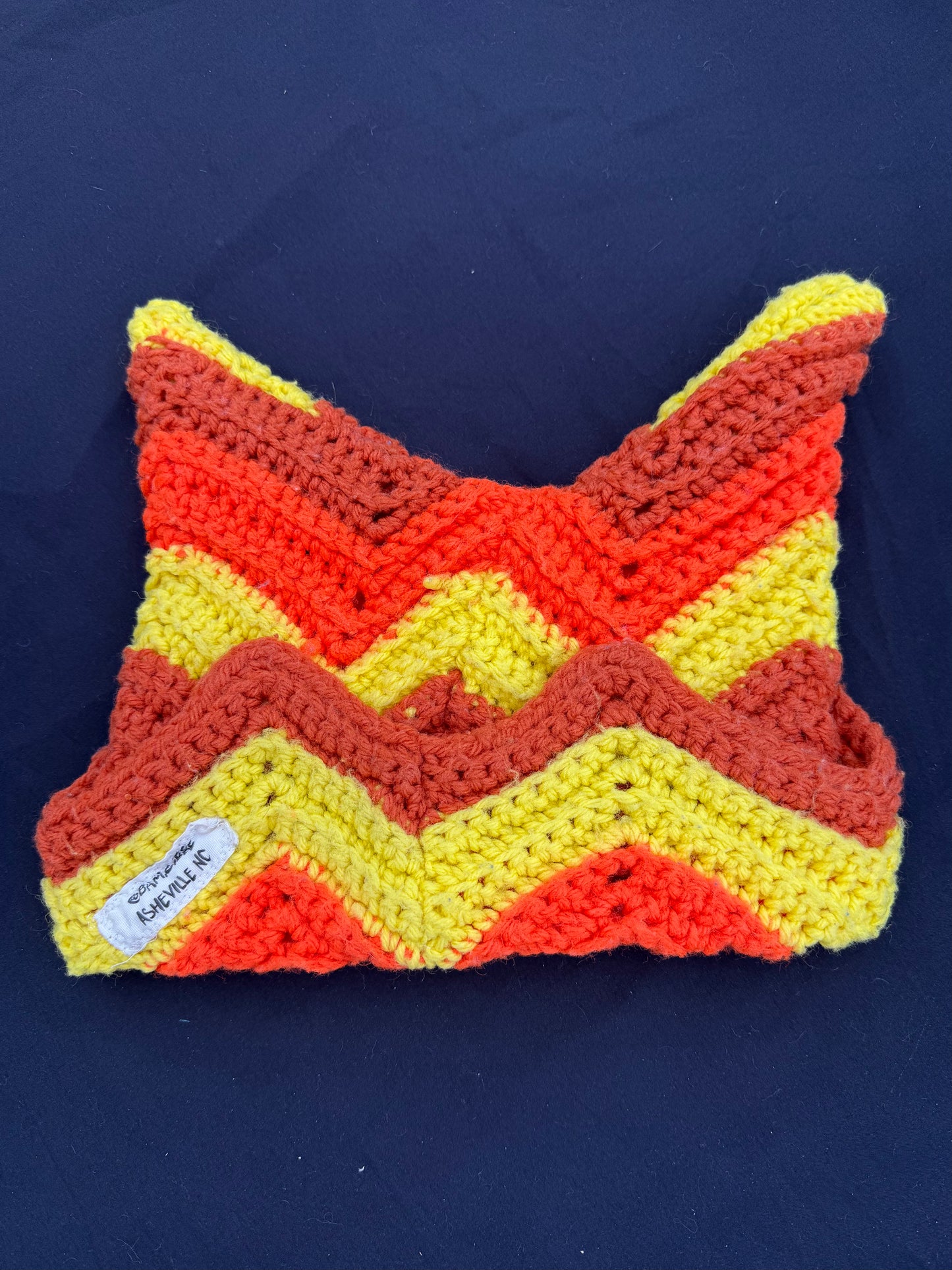 Crochet eyeball patch hat