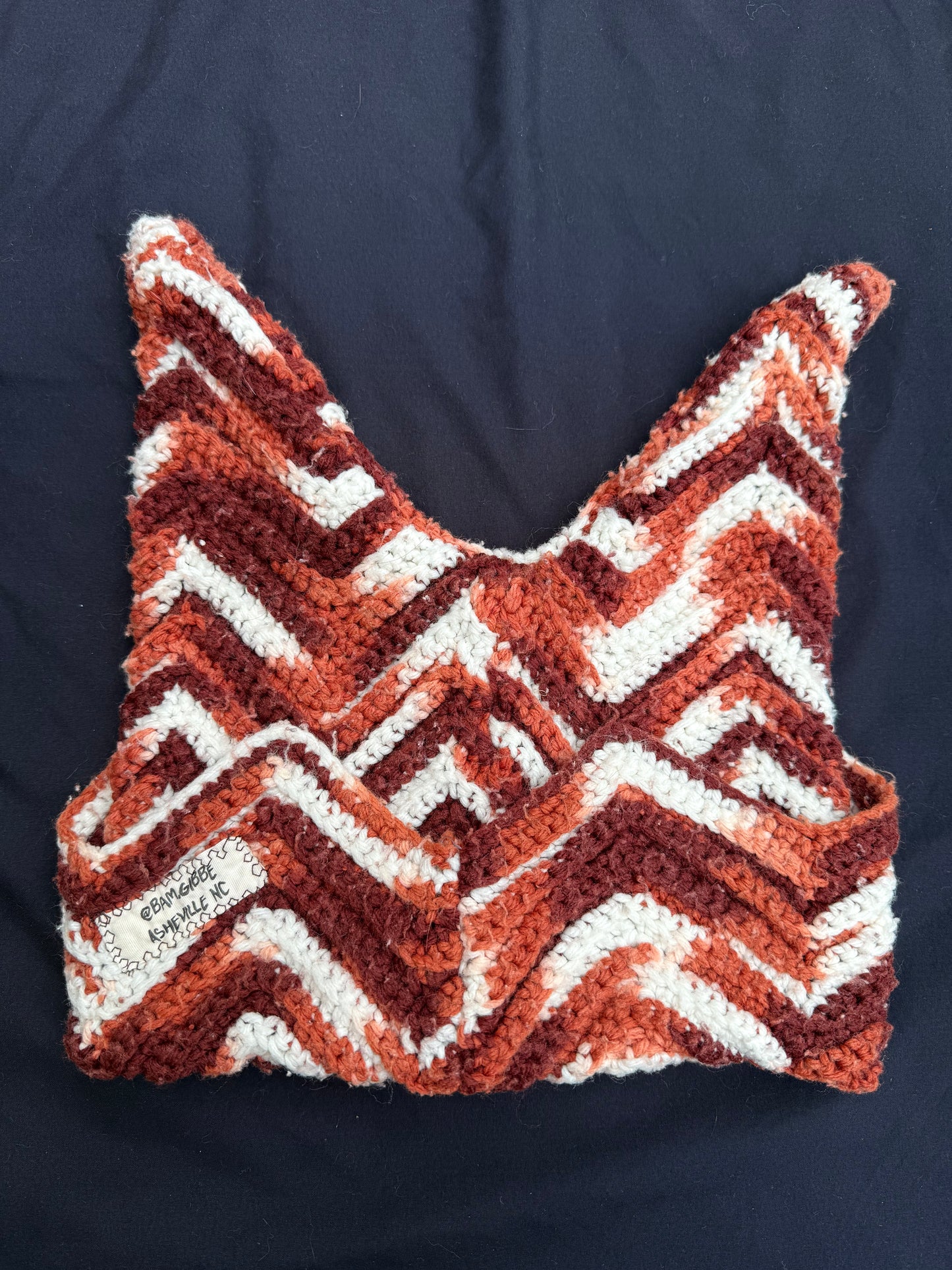 Crochet eyeball patch hat