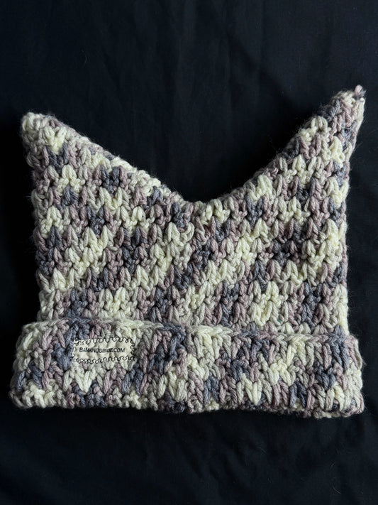 Crochet eyeball hat