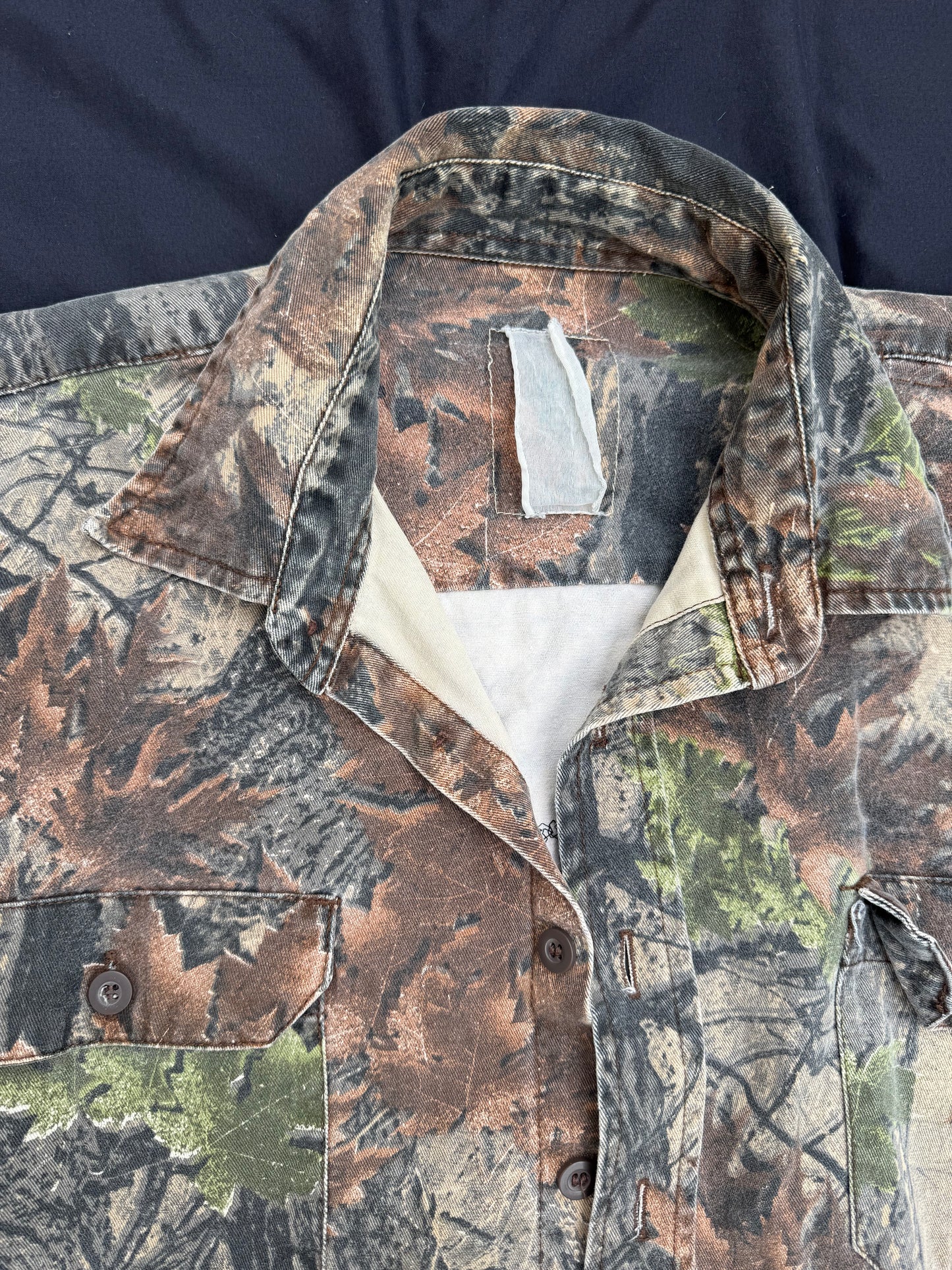 Billy goat scrap patch on camo jacket