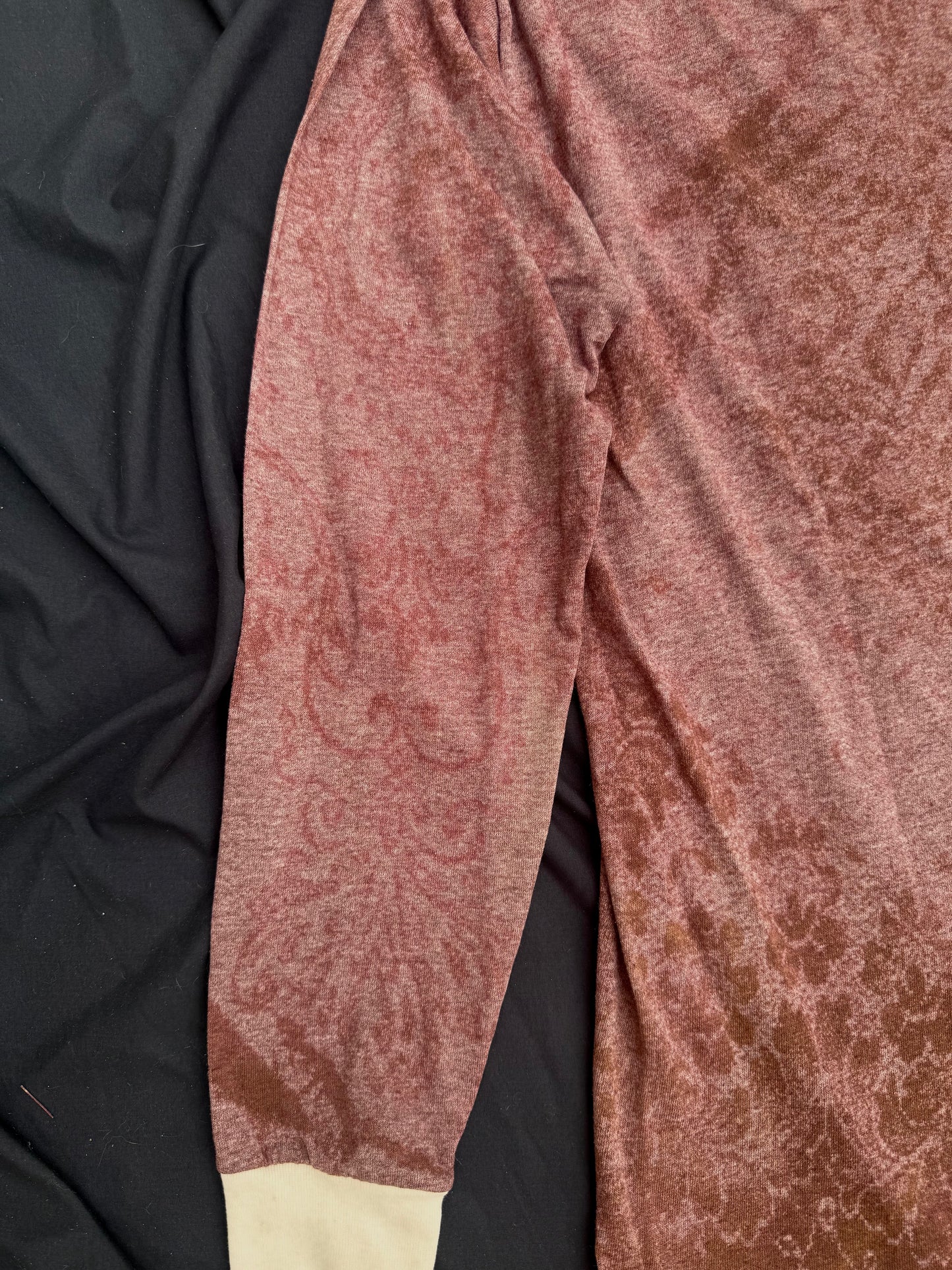 All seeing billy skull bleach dyed long sleeve