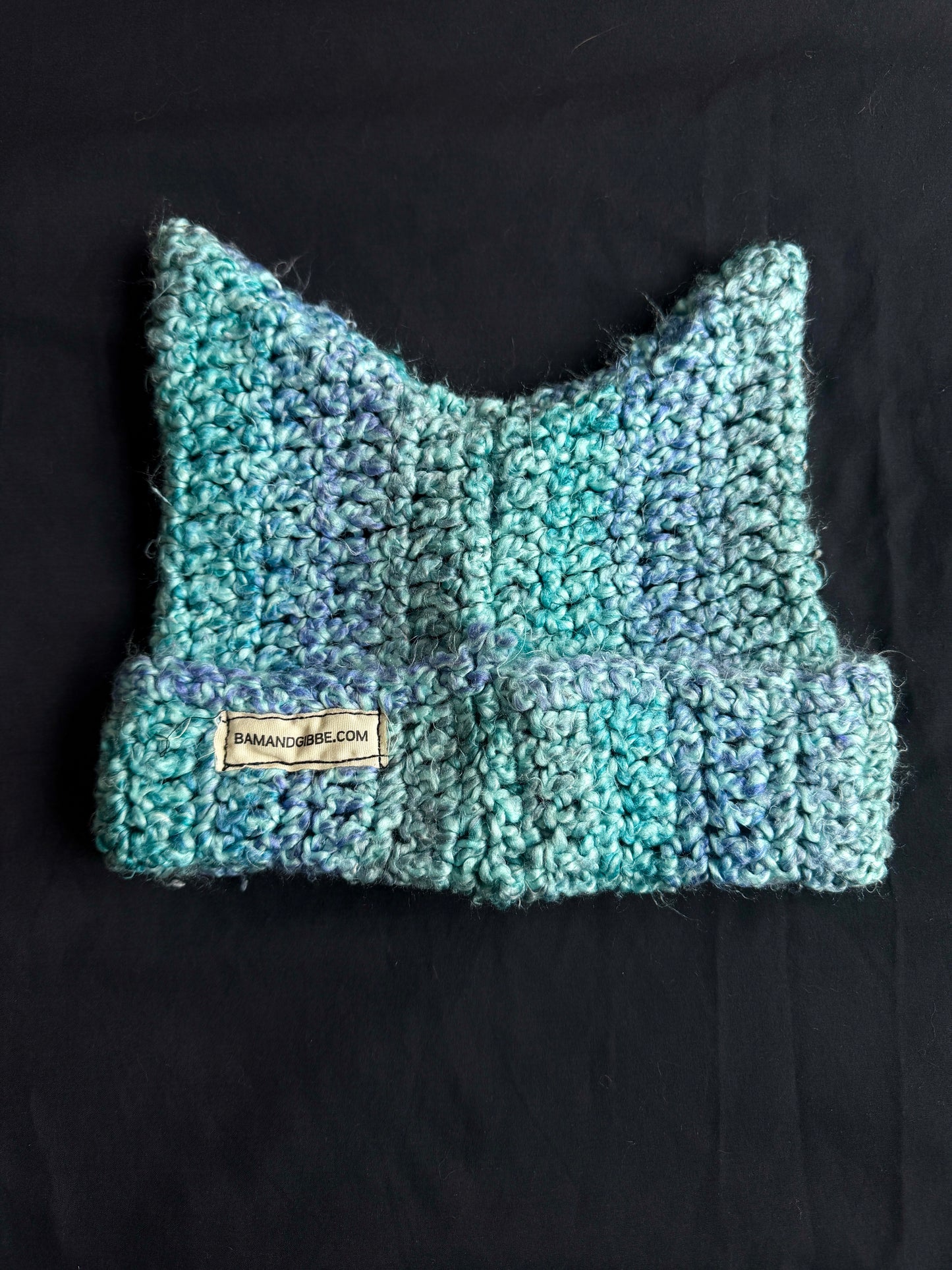 Crochet eyeball patch hat