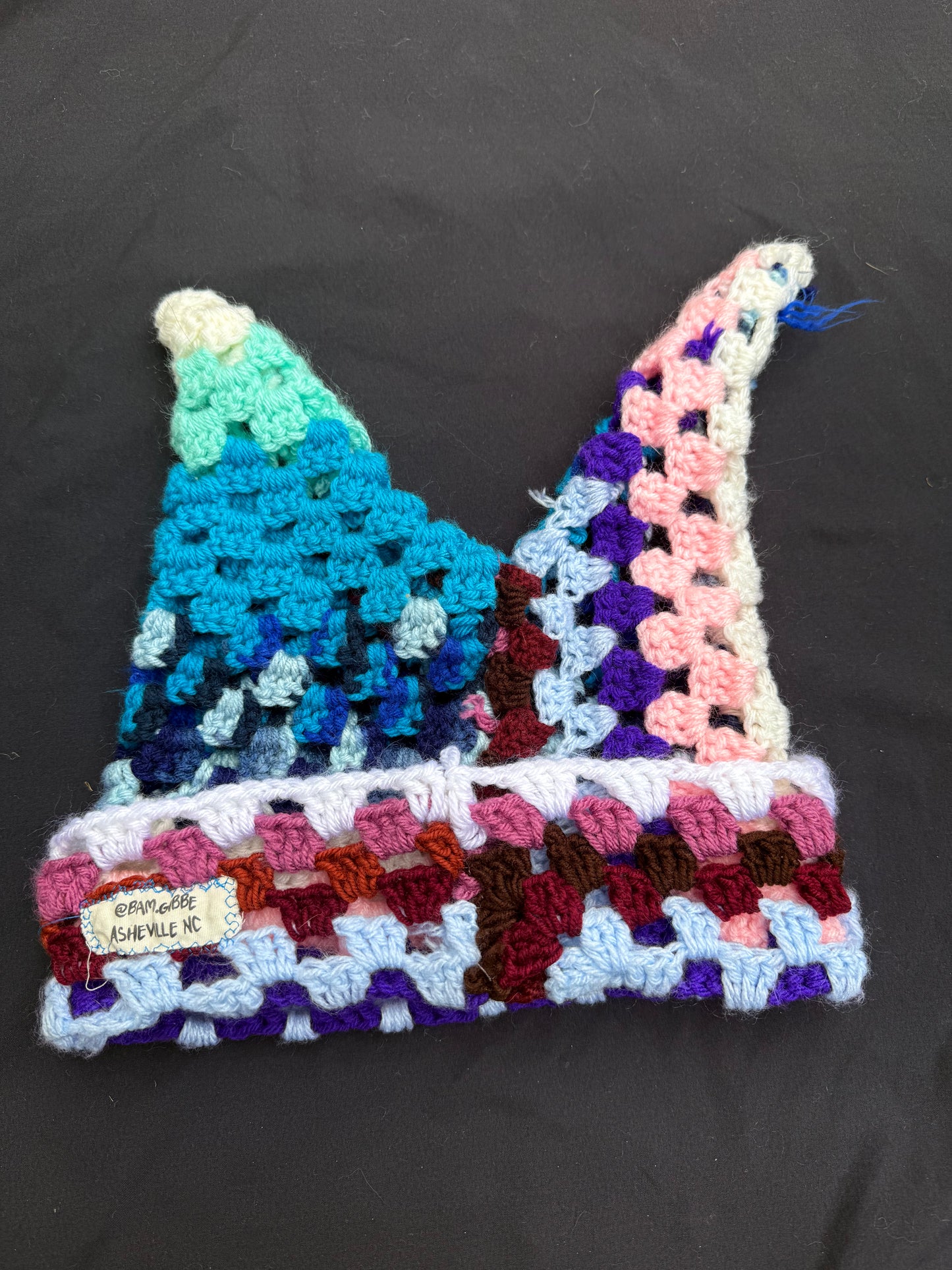 Crochet shape patch hat