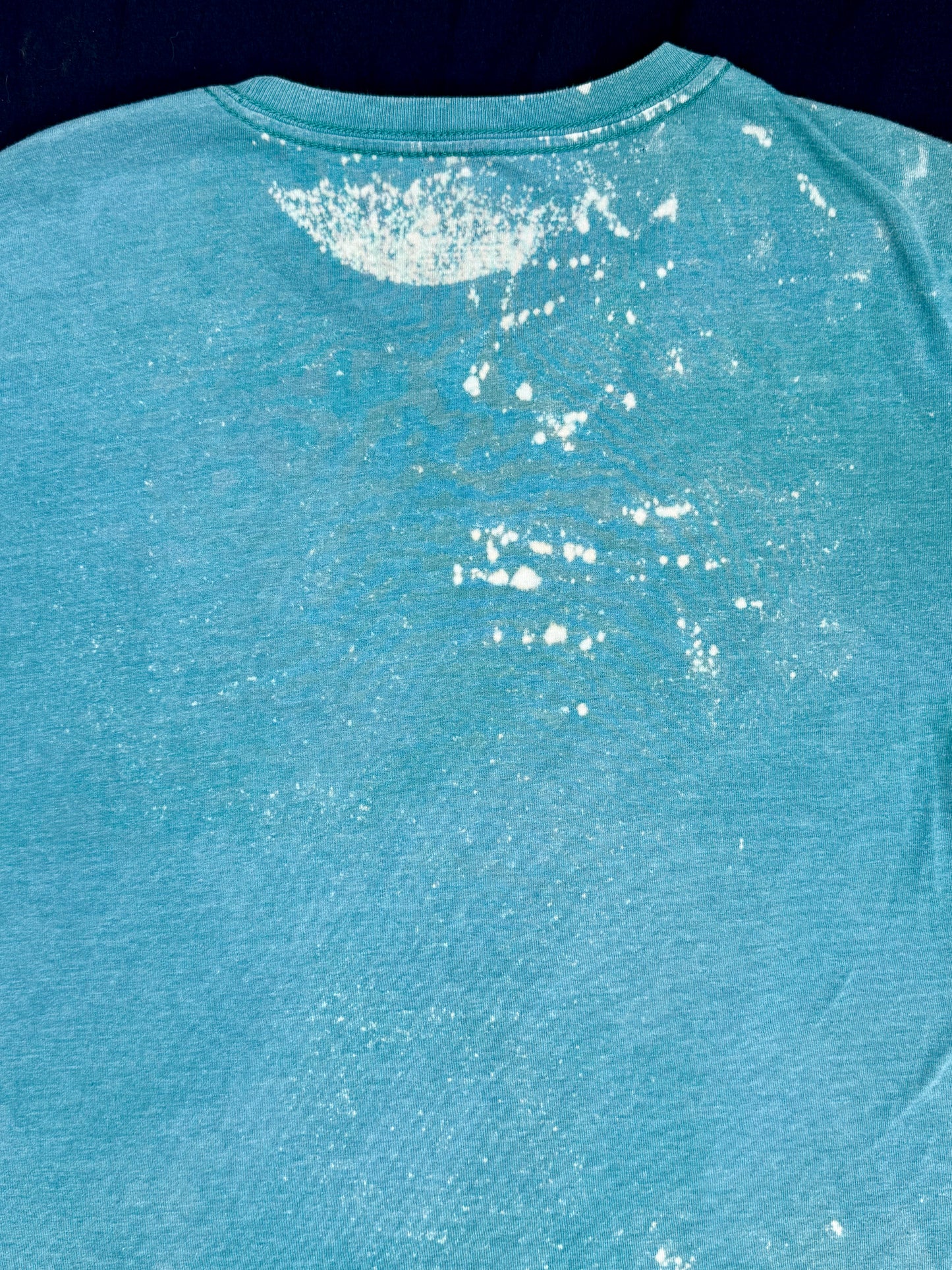 Tipper bleach dyed and spray painted t-shirt