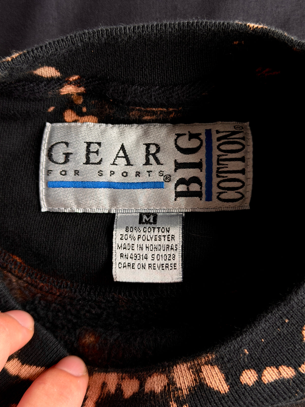 ONI bleach dyed hoodie