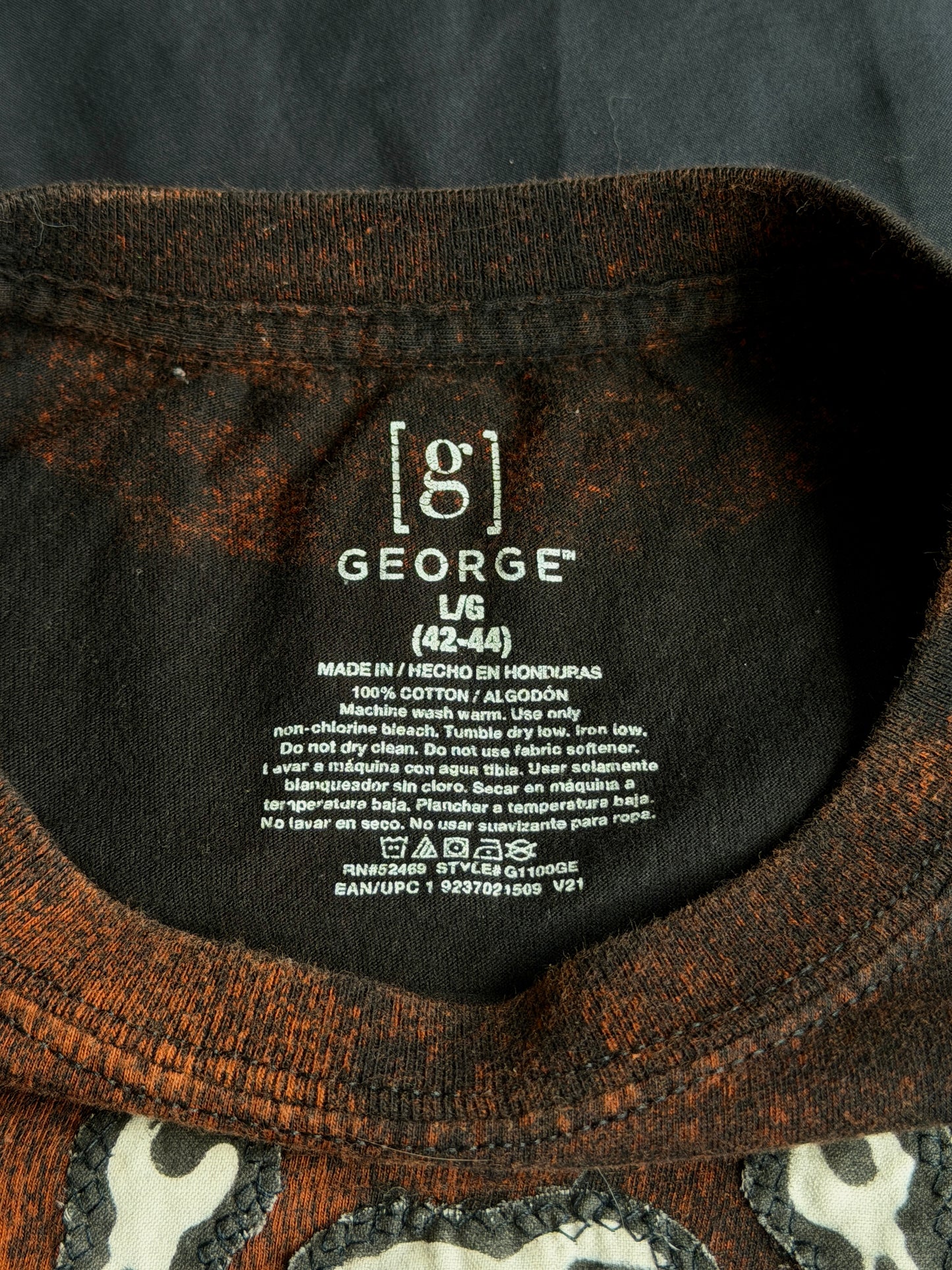 Beetle bleach dyed t-shirt