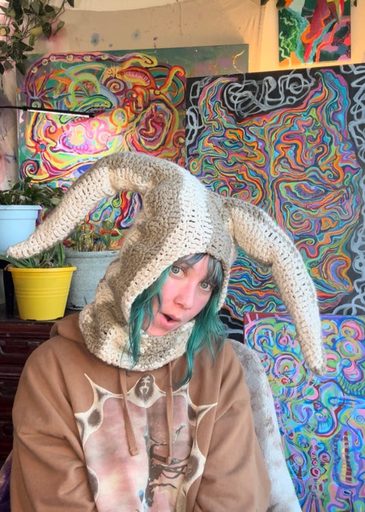 Double stuffed crochet mask