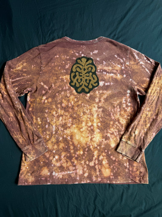 Butterfly bleach dyed long sleeve
