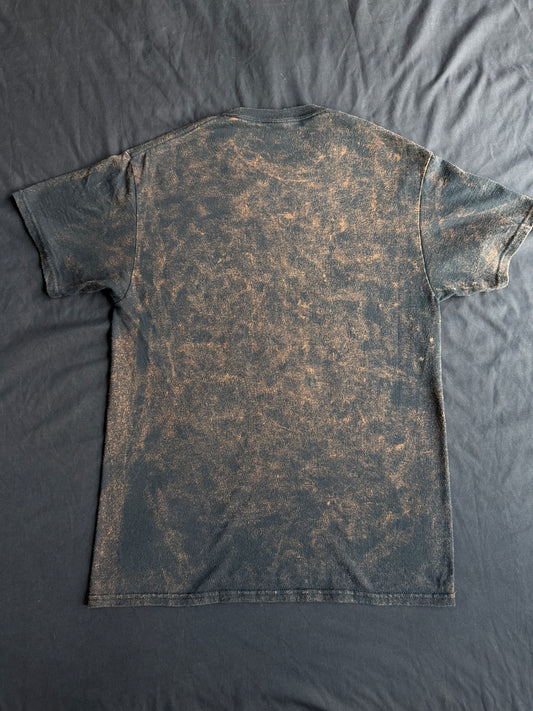 UFO bleach dyed t-shirt