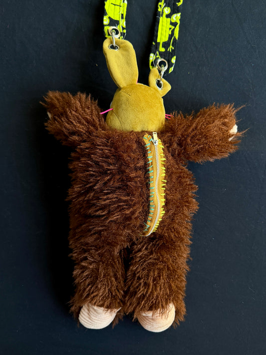 Springtrap + fluffy brown bear hybrid side bag