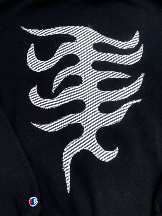 B&W butterfly + spine sweatshirt