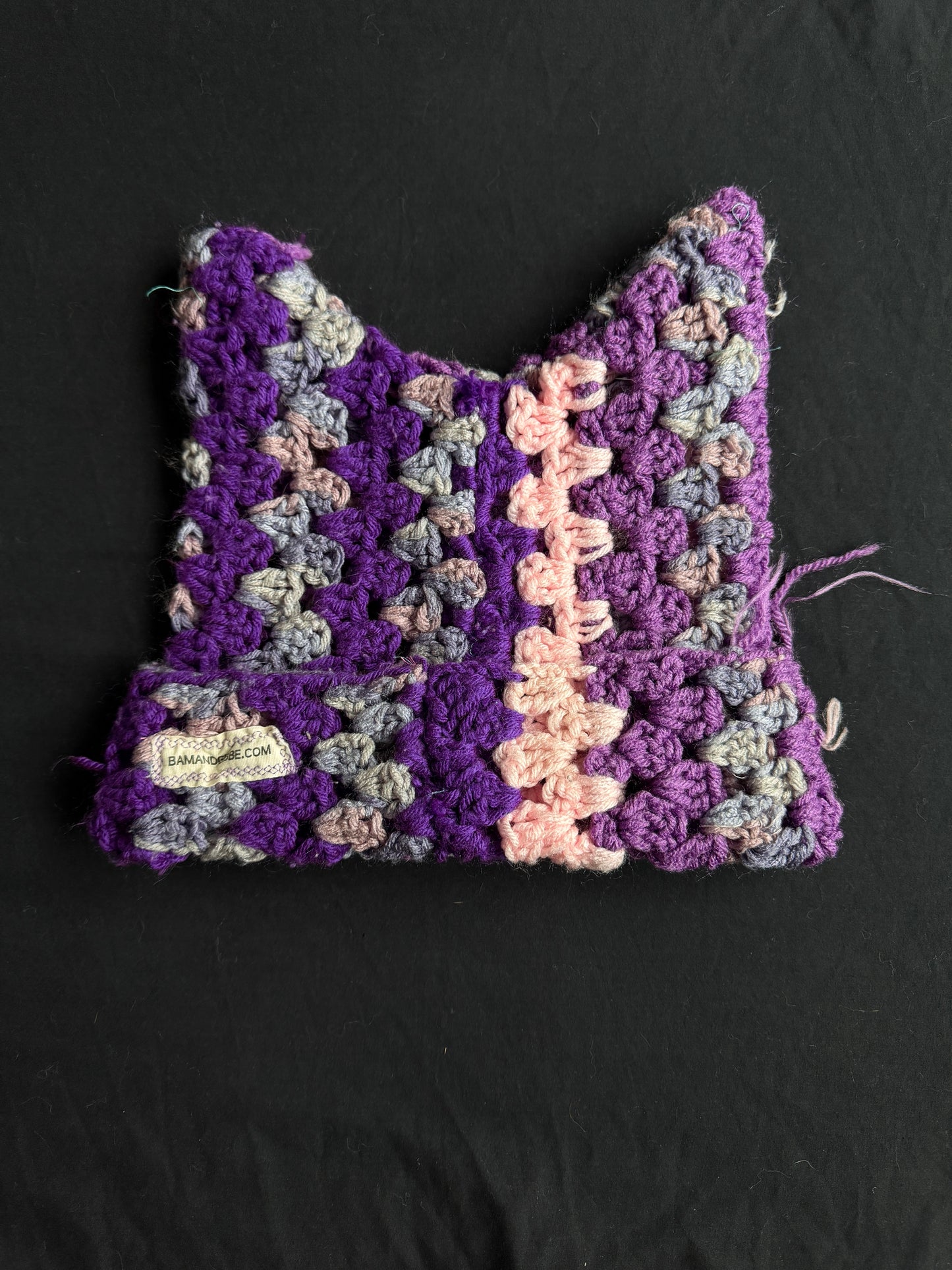 Crochet eyeball patch hat