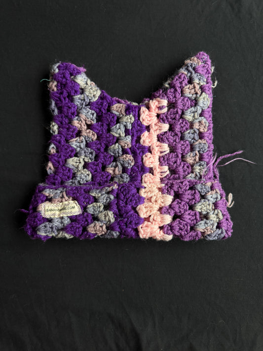 Crochet eyeball patch hat