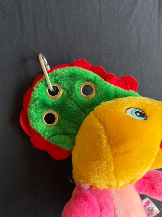 Dinosaur + pink panther keychain buddy