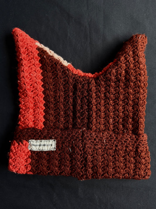 Crochet eyeball hat
