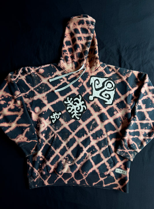 ONI bleach dyed hoodie