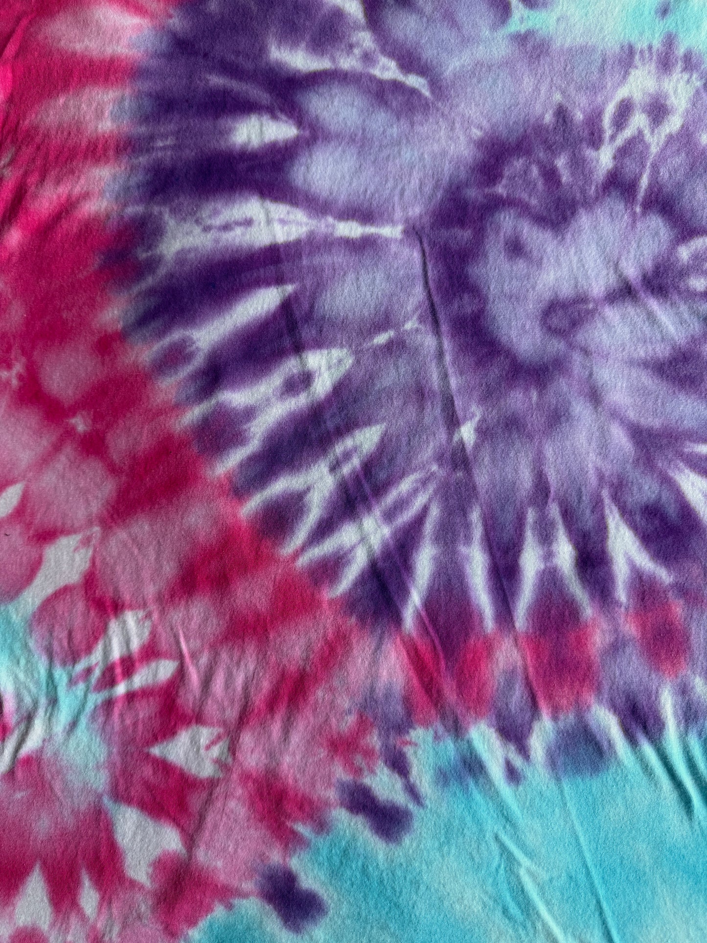 Shape patch tie dye t-shirt