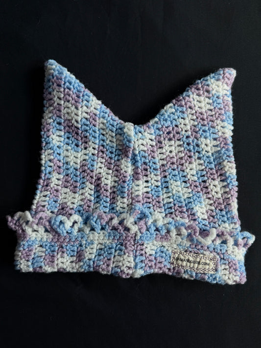 Crochet eyeball hat