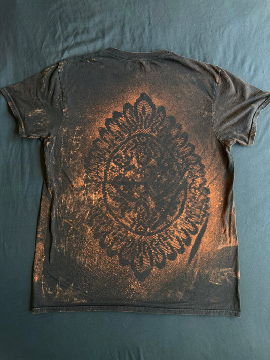 Beetle bleach dyed t-shirt