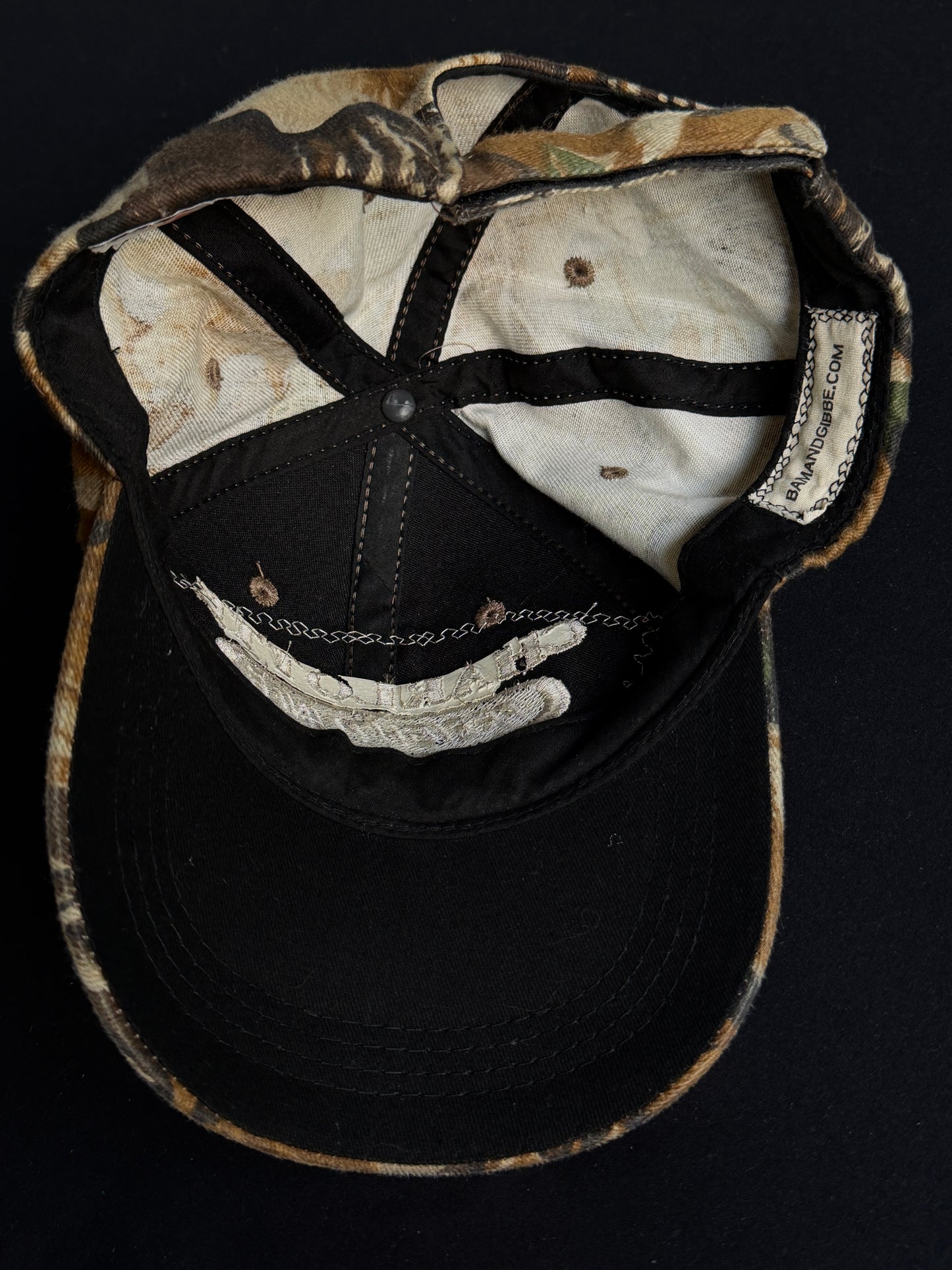 Upcycled Camo Eyeball Hat