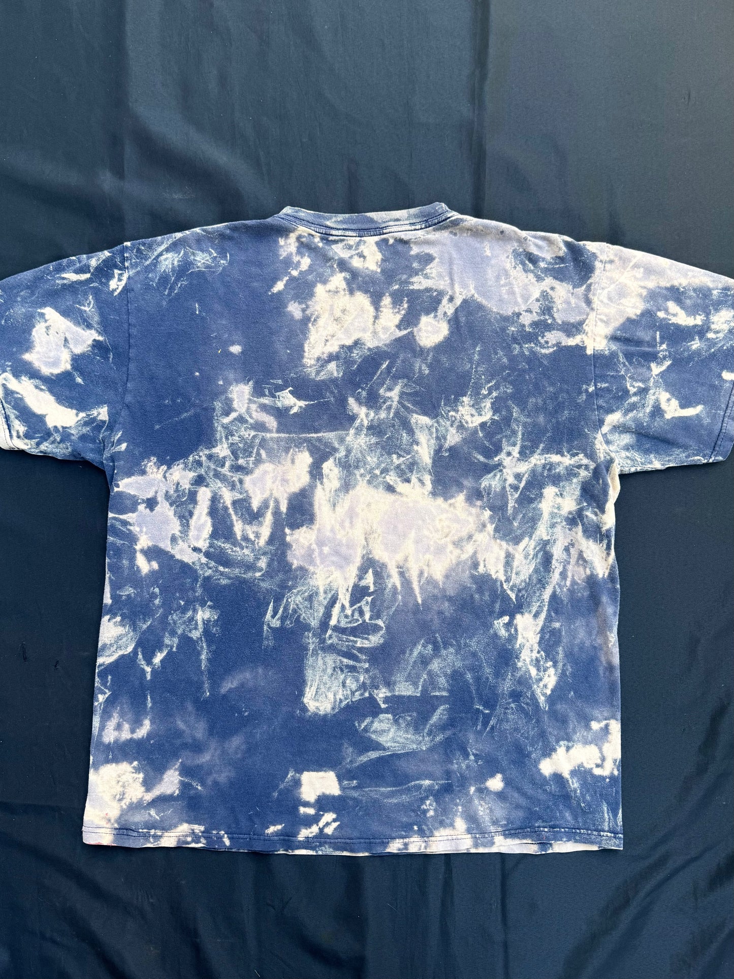 Flower boy patch bleach dyed t-shirt