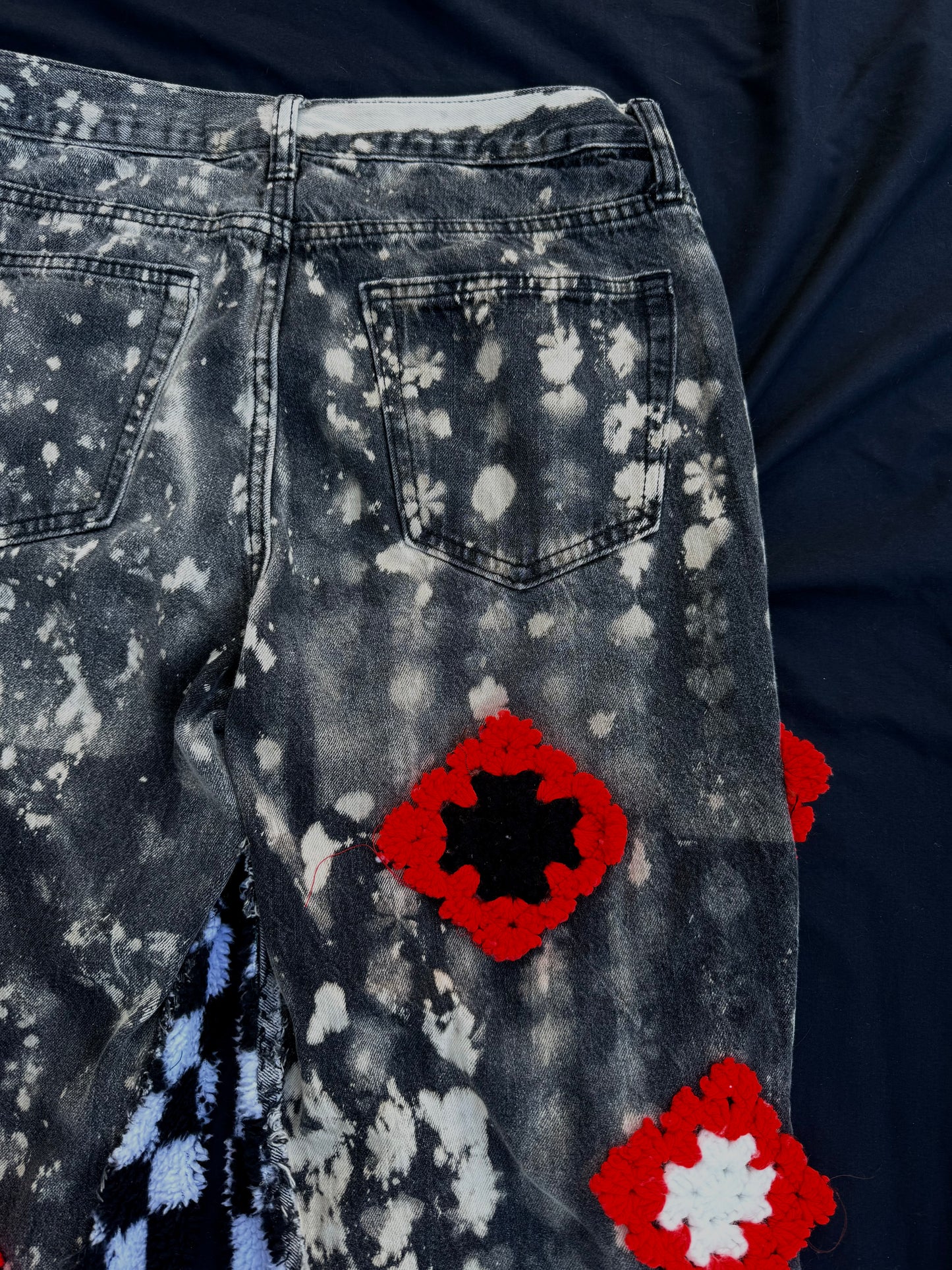 Casino clown granny square pants