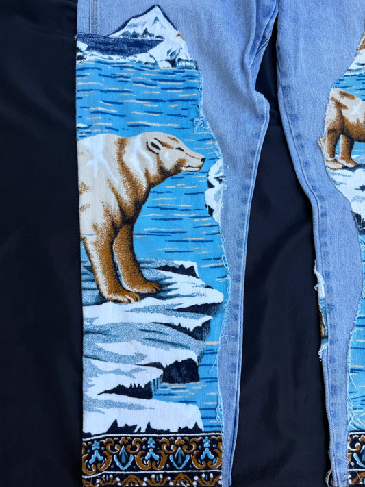 Polar bear vintage jeans