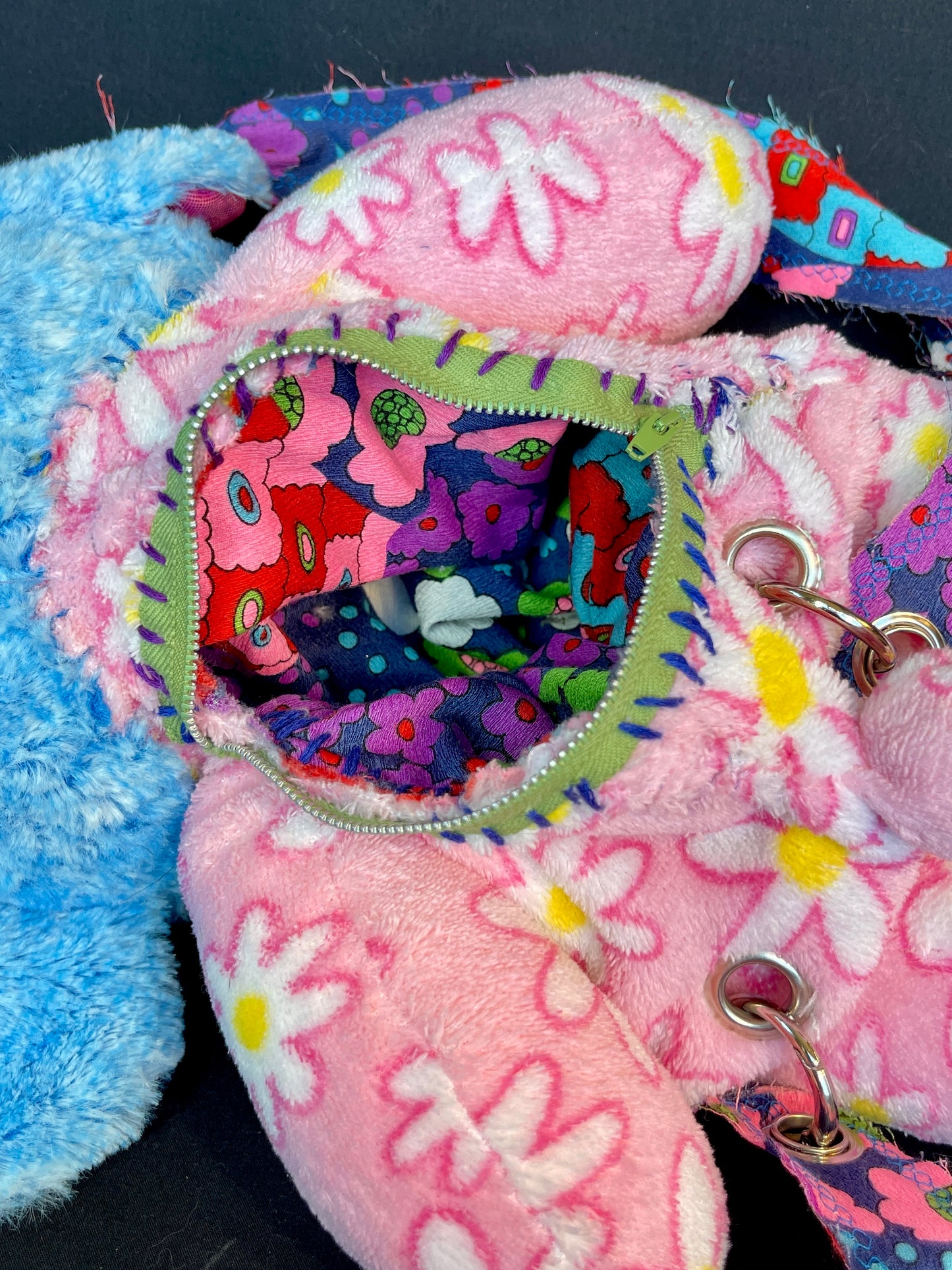 Elephant + flower bear backpack