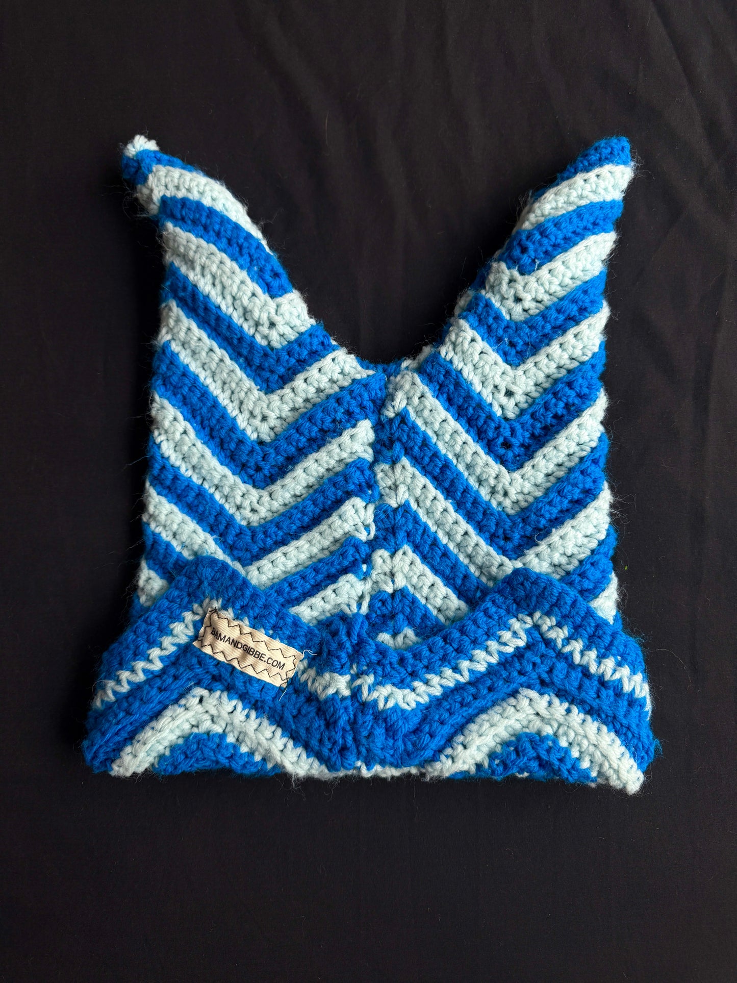 Crochet eyeball patch hat