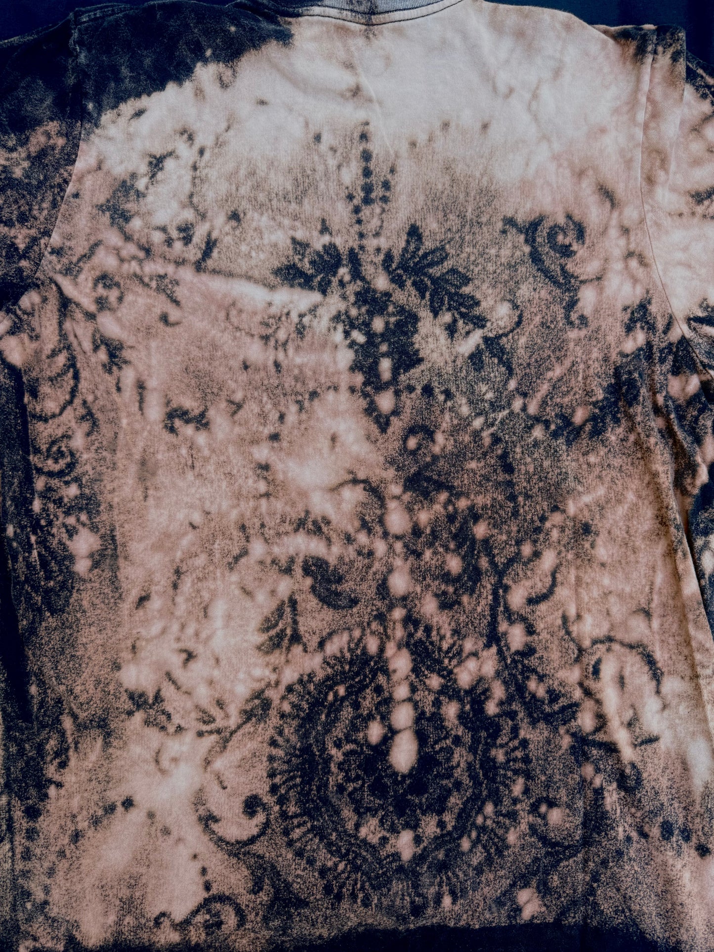 All seeing billy skull bleach dyed t shirt