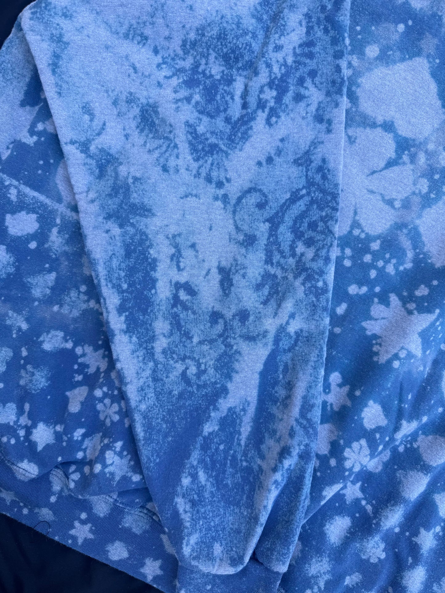 Billy goat scrap patch bleached sweatshirt