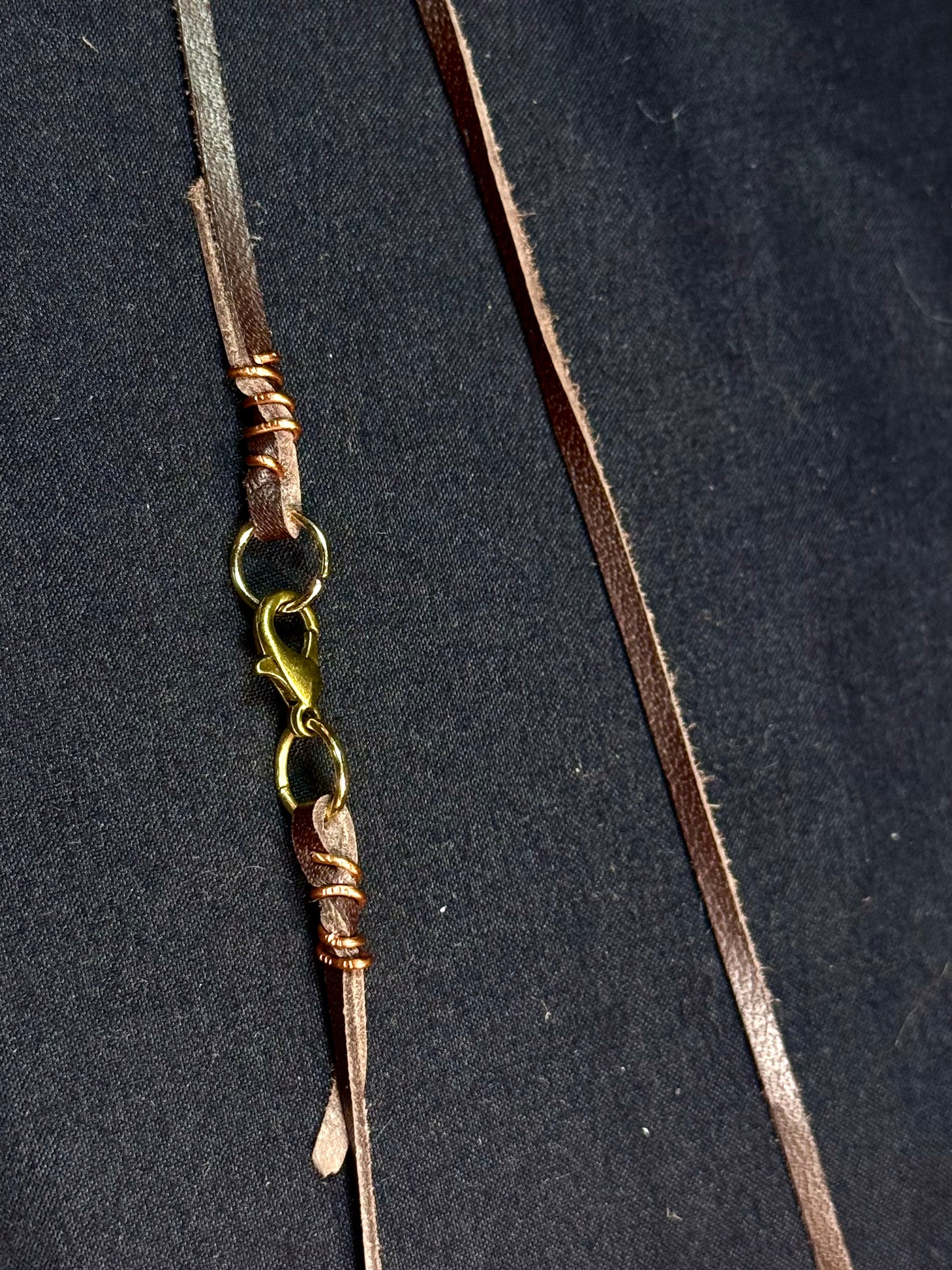 Tessellated rose aquamarine amulet