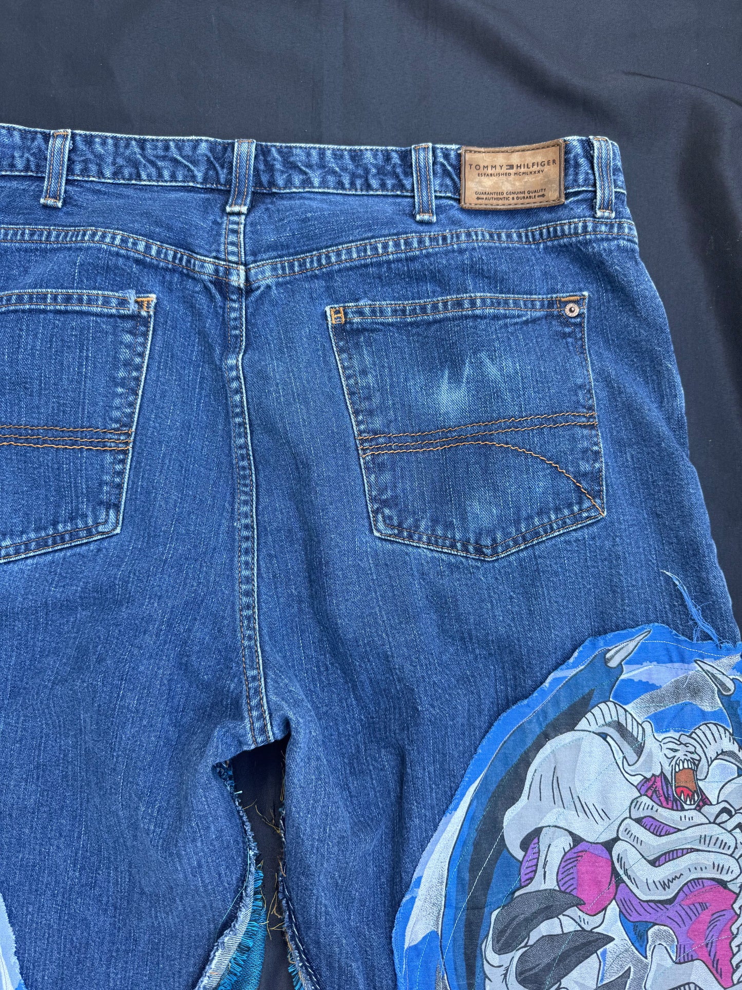 Yu-gi-oh the dark magician patch jeans