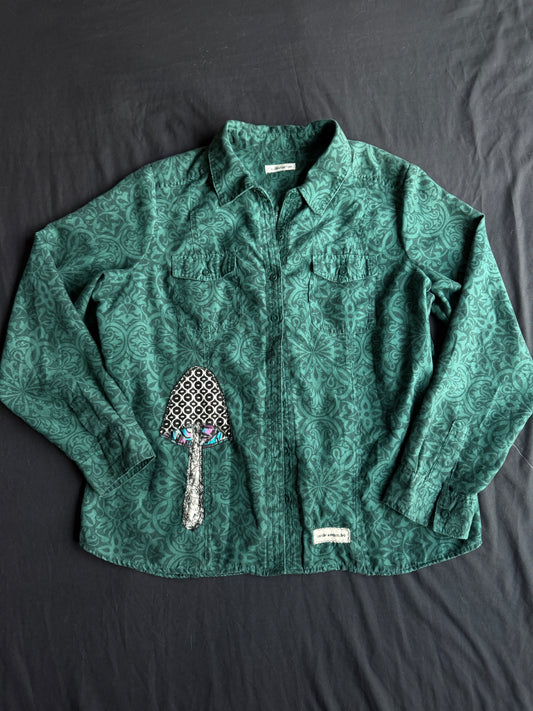 Clown mushroom button up