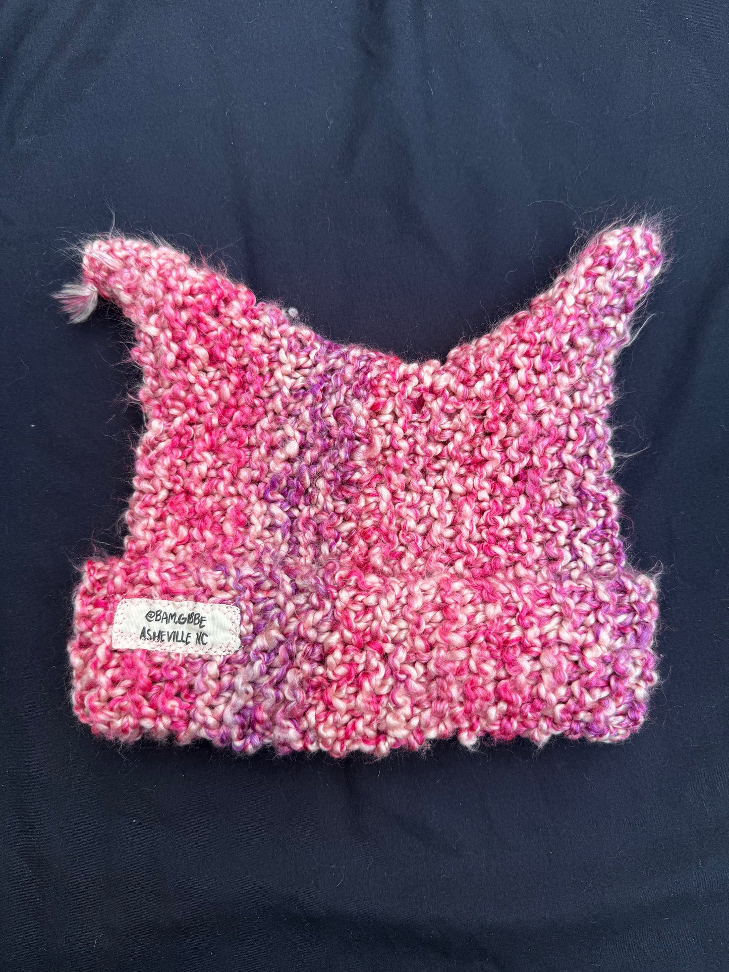 Crochet eyeball patch hat