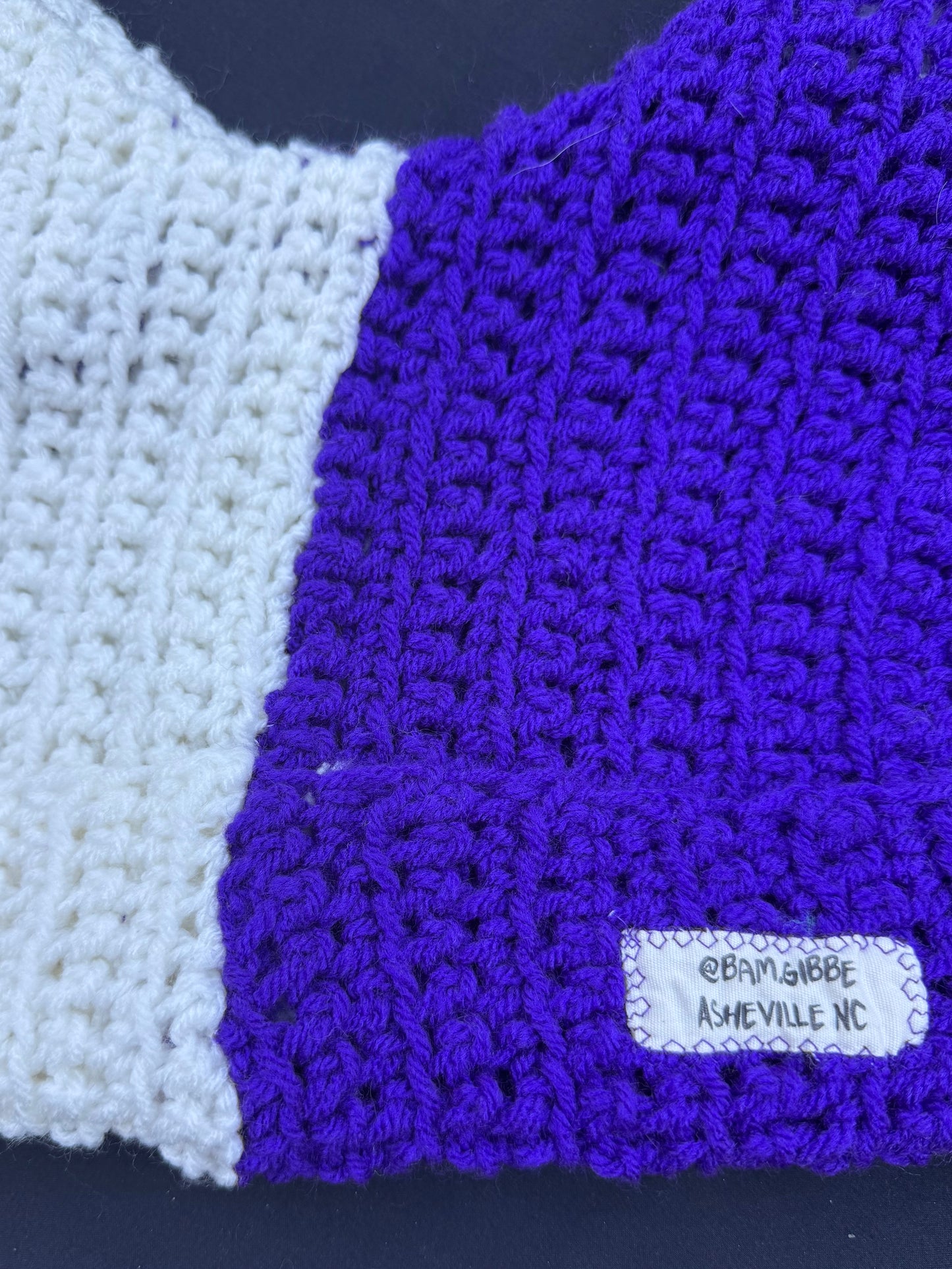 Crochet eyeball patch hat