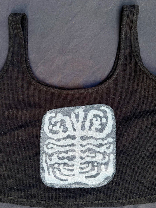 Shape patch tank top