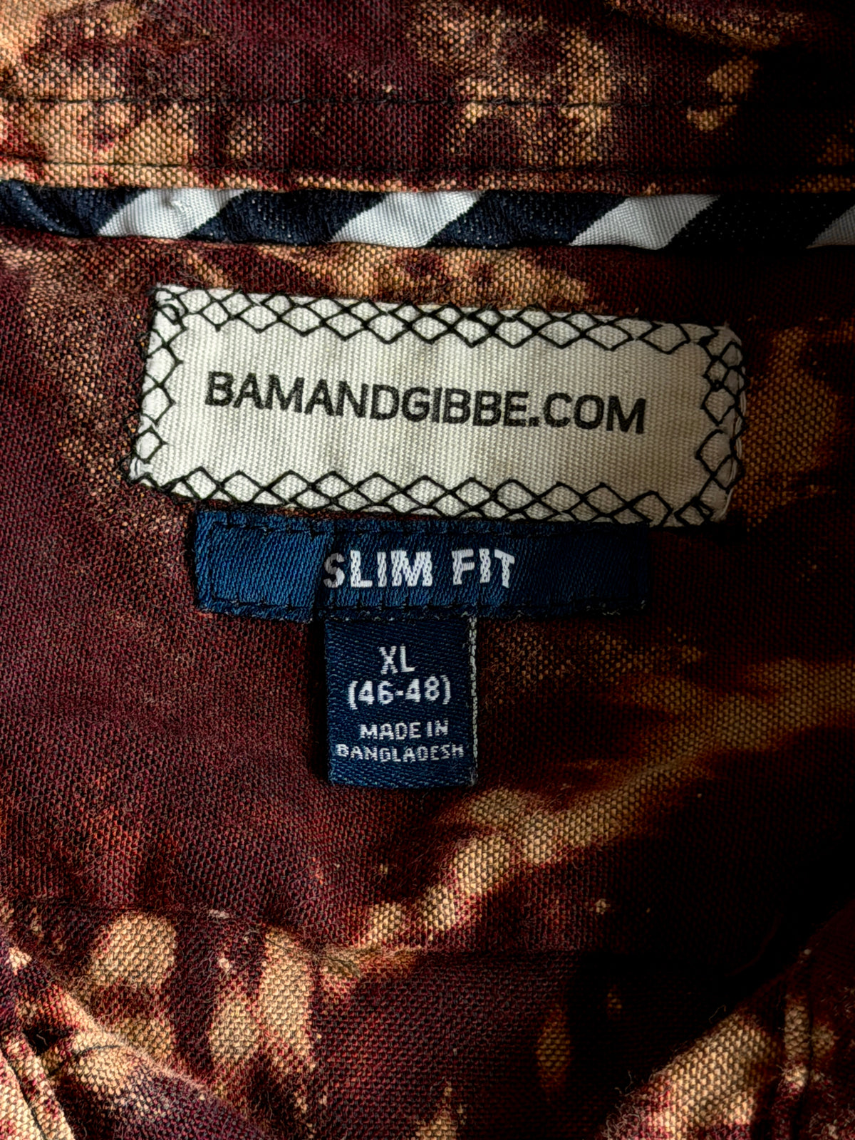 Gremlin bleach dyed button down