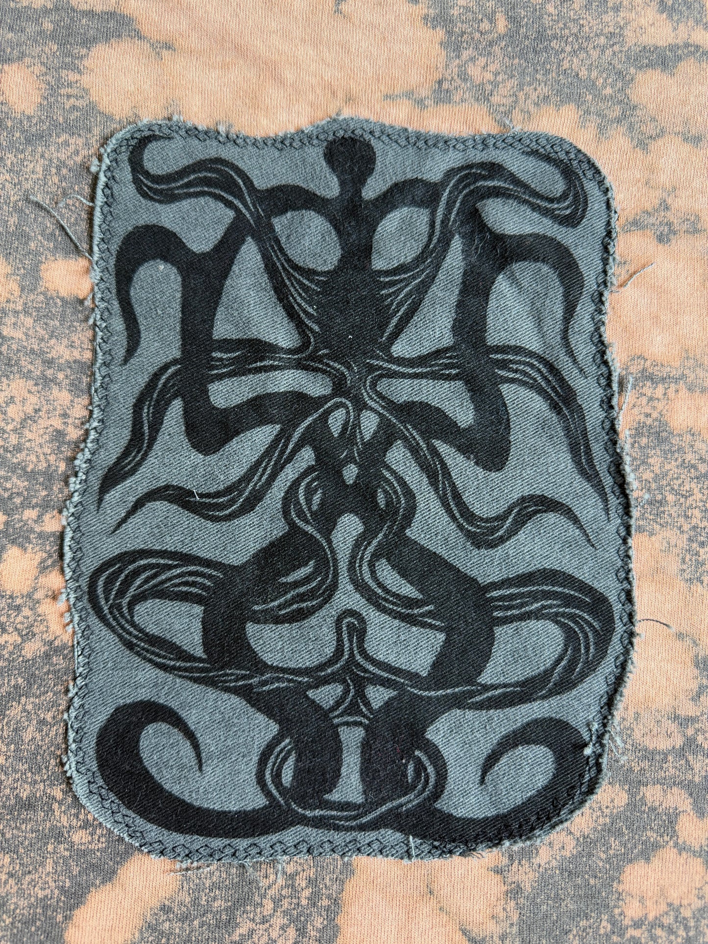 ONI bleach dyed t-shirt