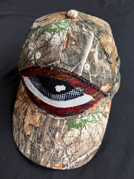 Upcycled Eyeball Hat