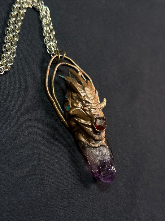 Amethyst warrior amulet