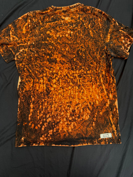 All seeing billy skull bleach dyed t-shirt