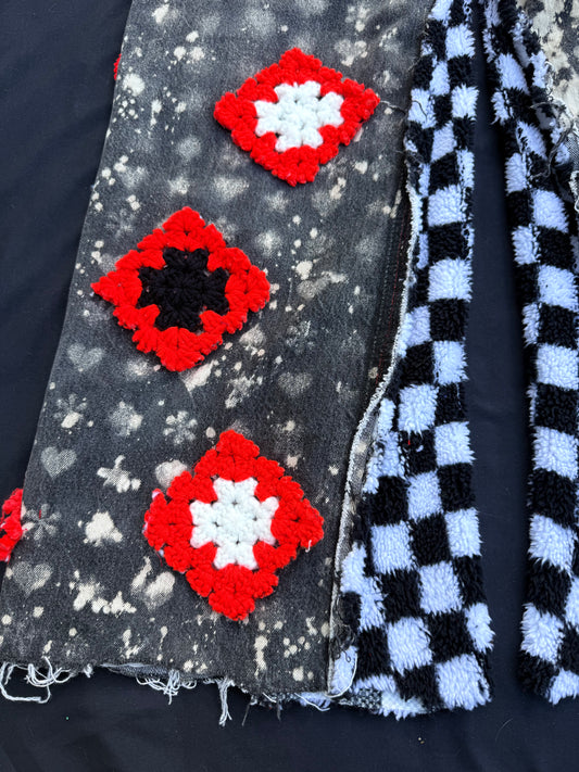 Casino clown granny square pants