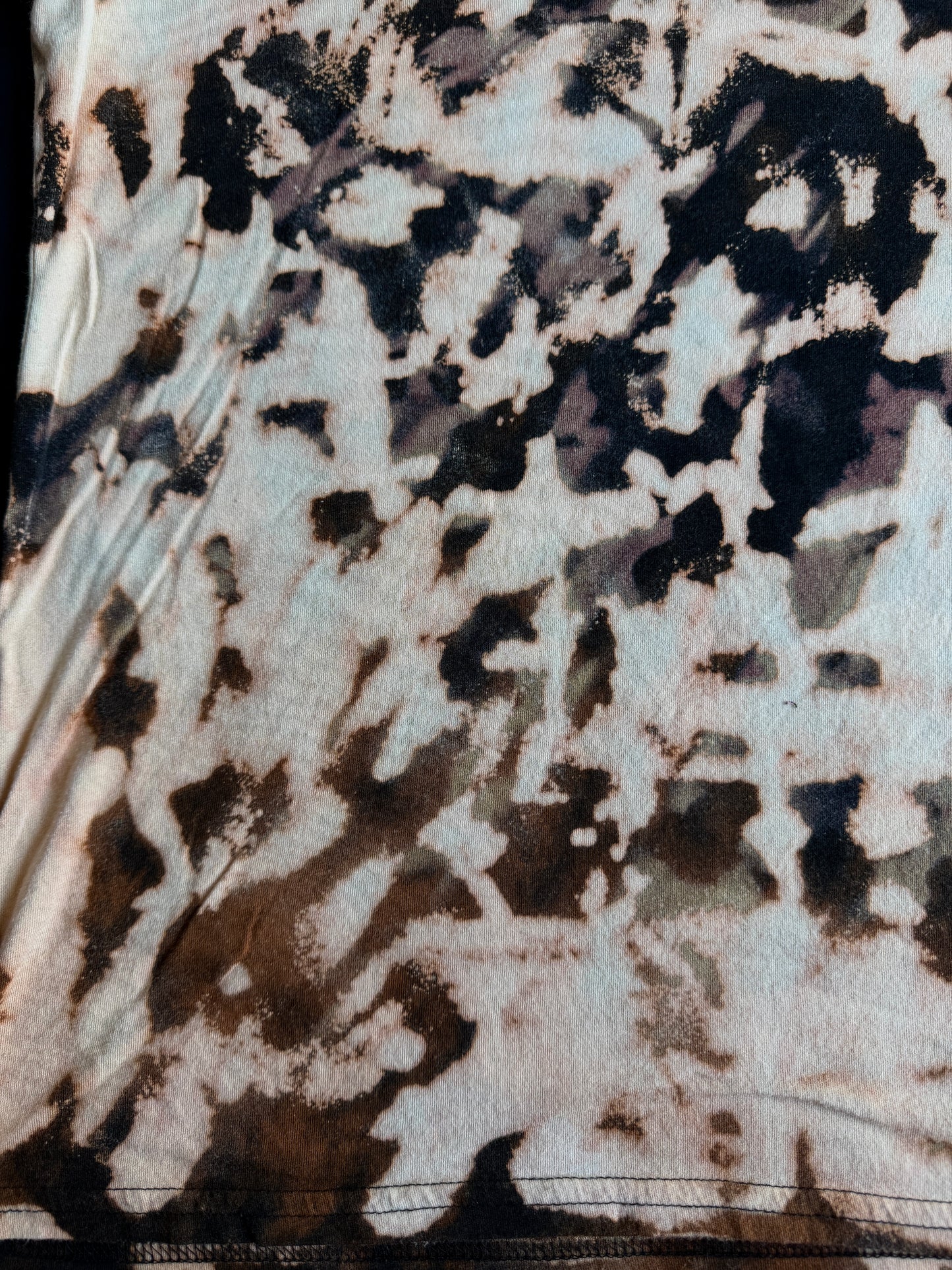 Stealie bleach dyed t-shirt