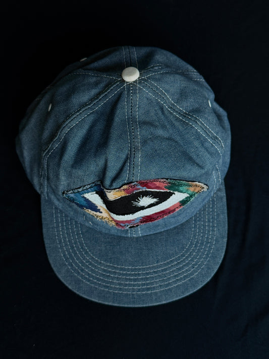 Upcycled Jean Eyeball Hat