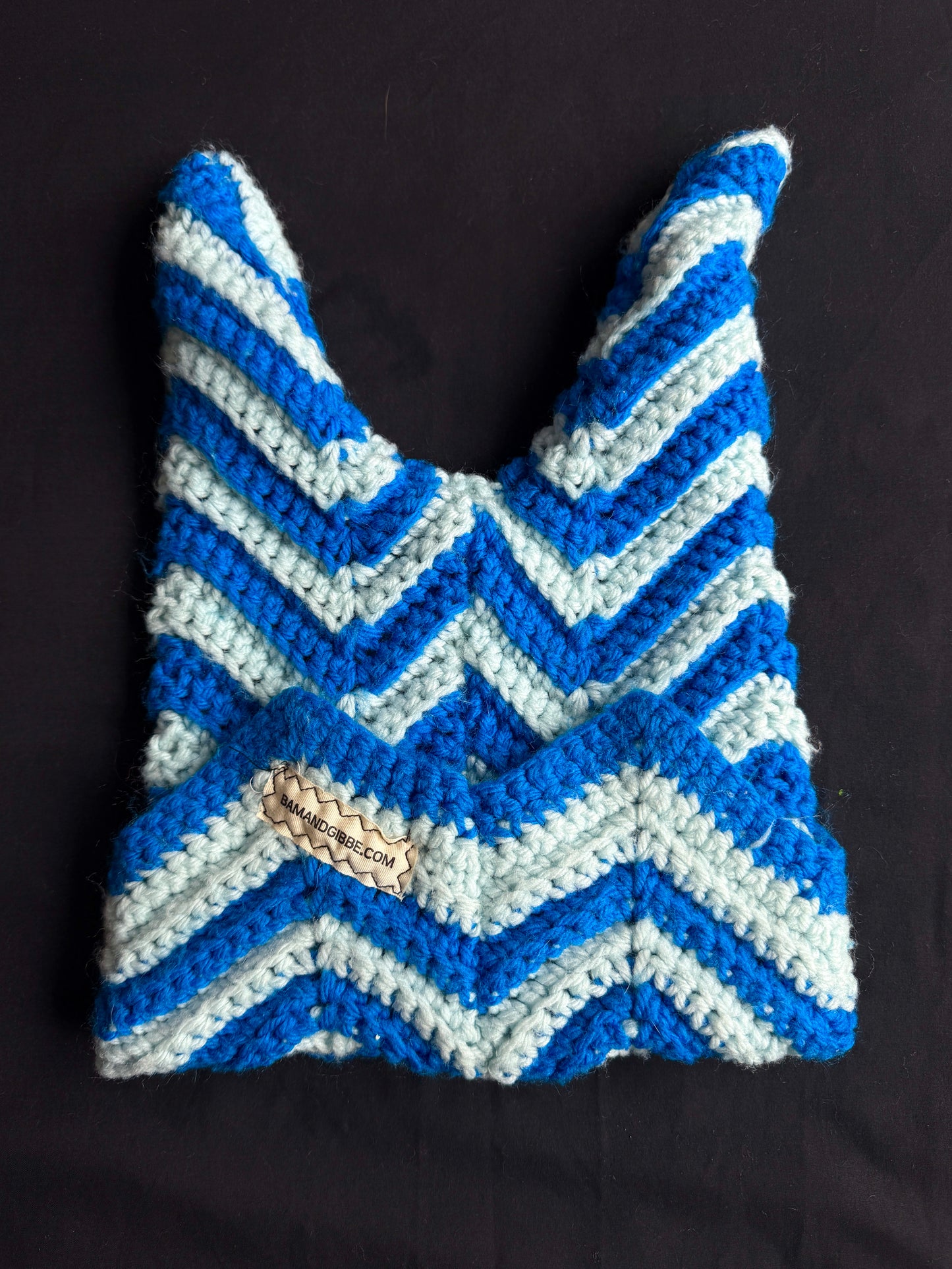 Crochet eyeball patch hat