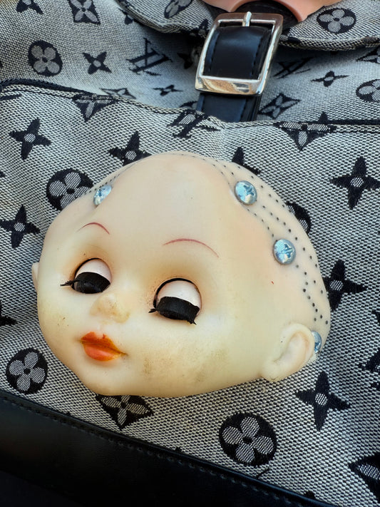 LV double baby head back pack