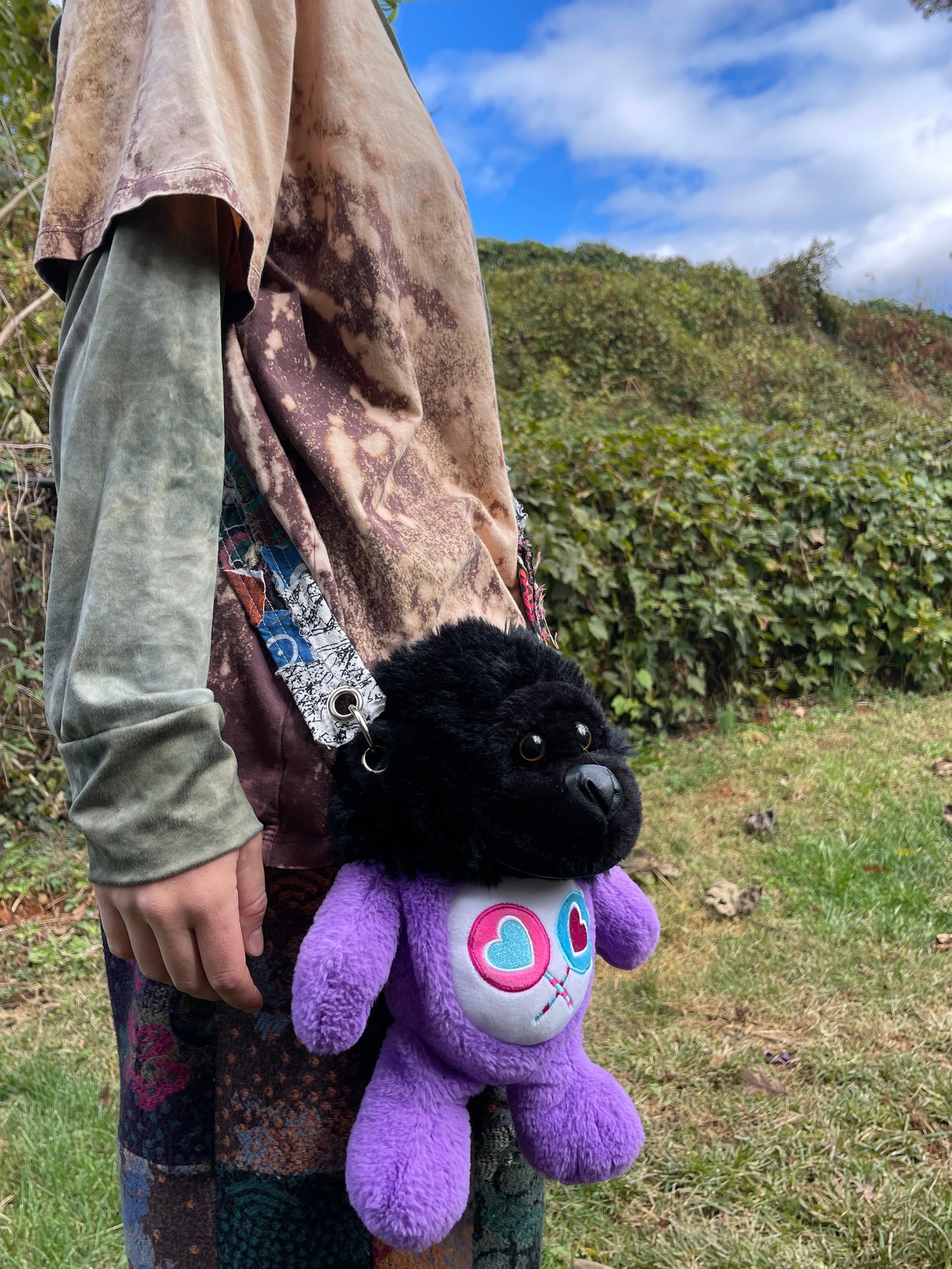 Gorilla + Care bear hybrid side bag