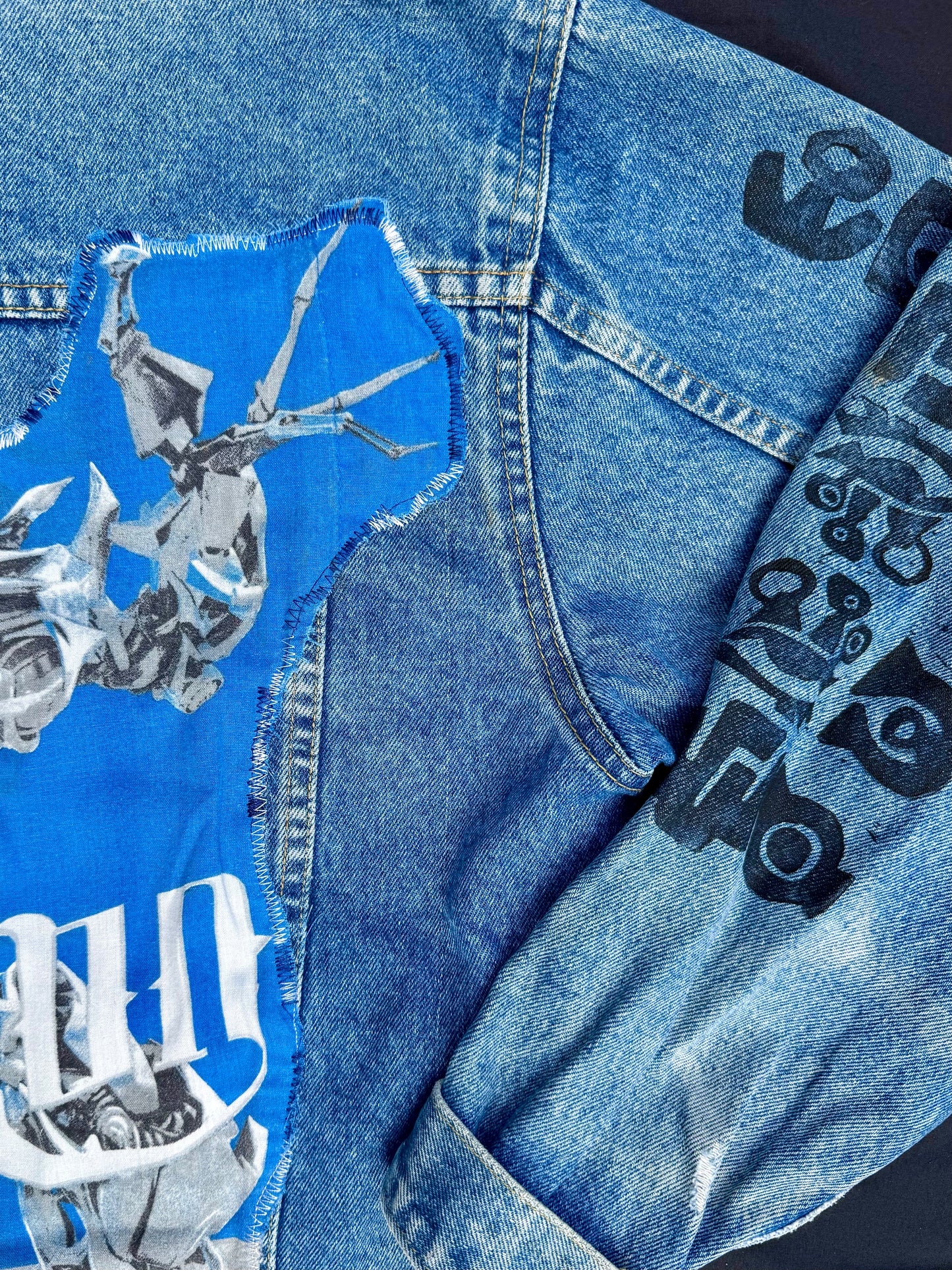 Transformers and sigils patch jacket